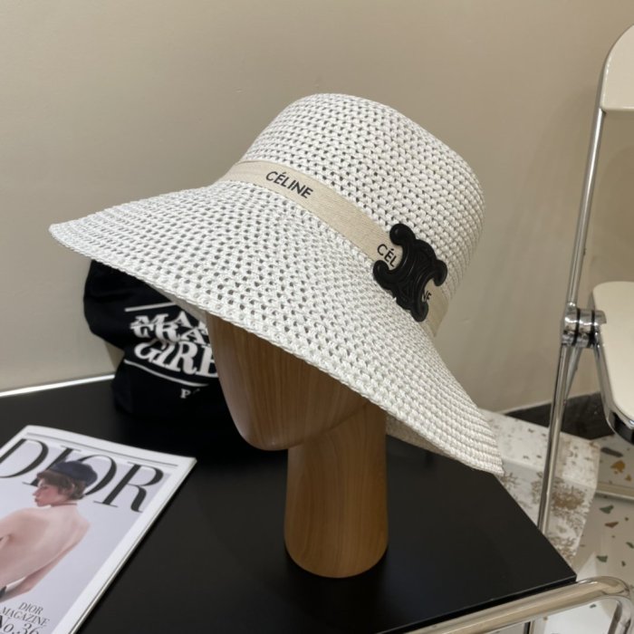 Hat wicker summer women's