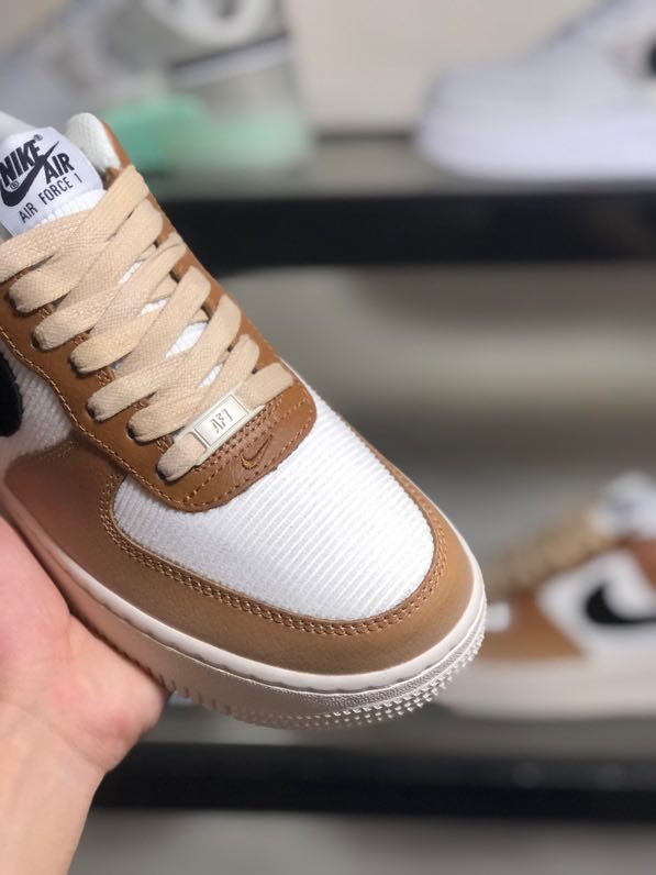 Кроссовки  Air Force 1 07 Low White Brown фото 7