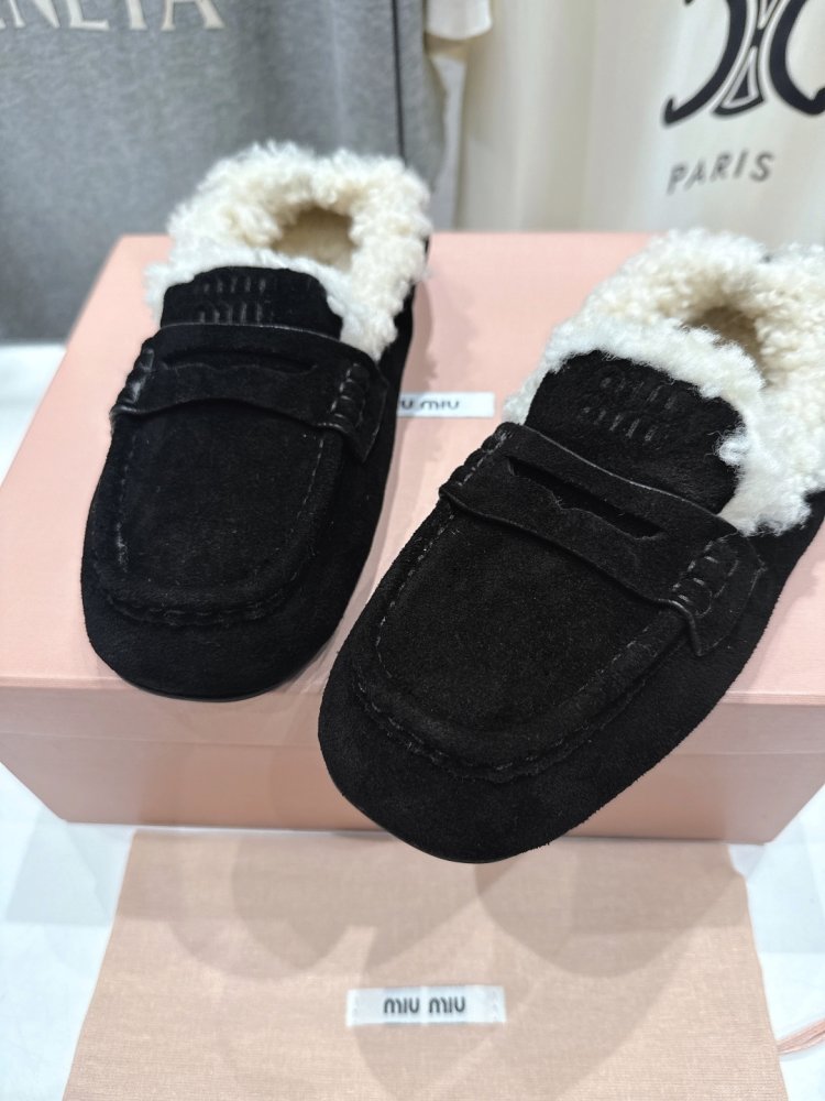 Лоферы женские на меху фото 7