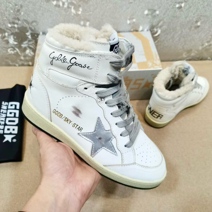 Кроссовки Golden Goose Super Star на меху фото 6