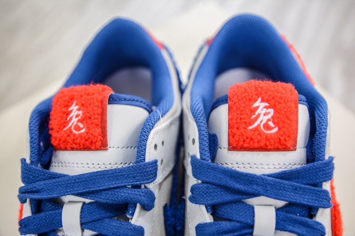 Sneakers Dunk Low Retro PRM Year of the Rabbit White FD4203-161 фото 9