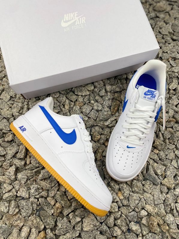 Кросівки  Air Force 1 07 Low Blue Yellow фото 9