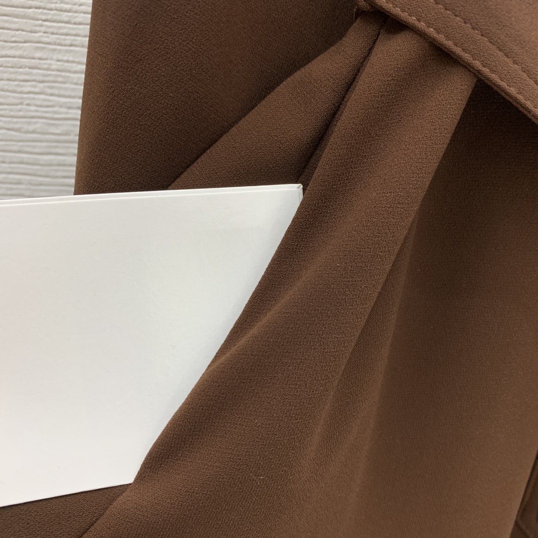 Довге Плаття, Сукня з поясом темно-кавового кольори фото 5