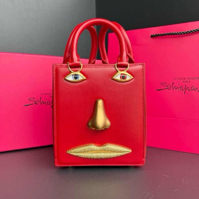 A bag leather women's 15 cm