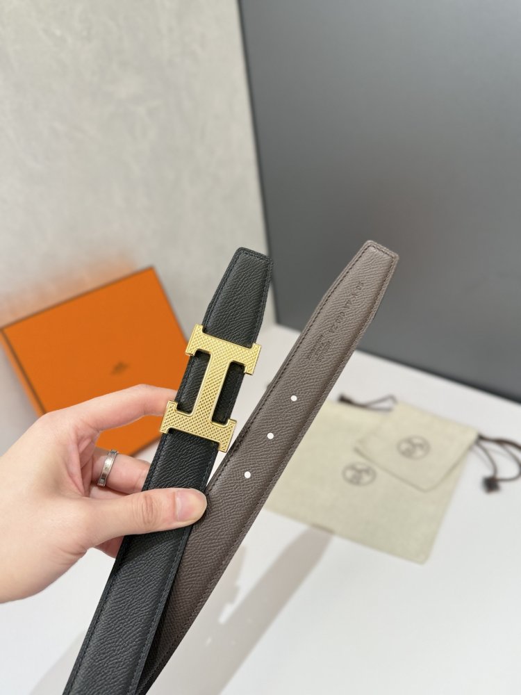 Ремень кожаный 32 мм фото 3