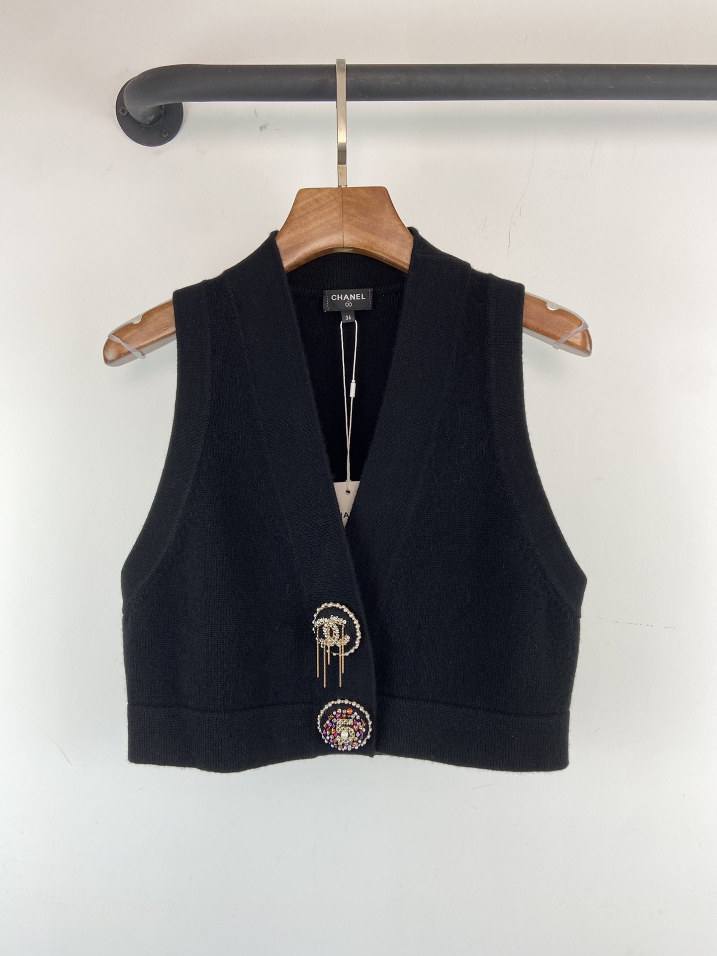 Top-vest of cashmere