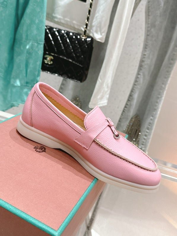 Лоферы женские кожаные розовые фото 6