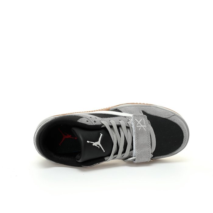 Кроссовки Travis Scott X Nike Jordan Cut The Check Grey Black фото 4