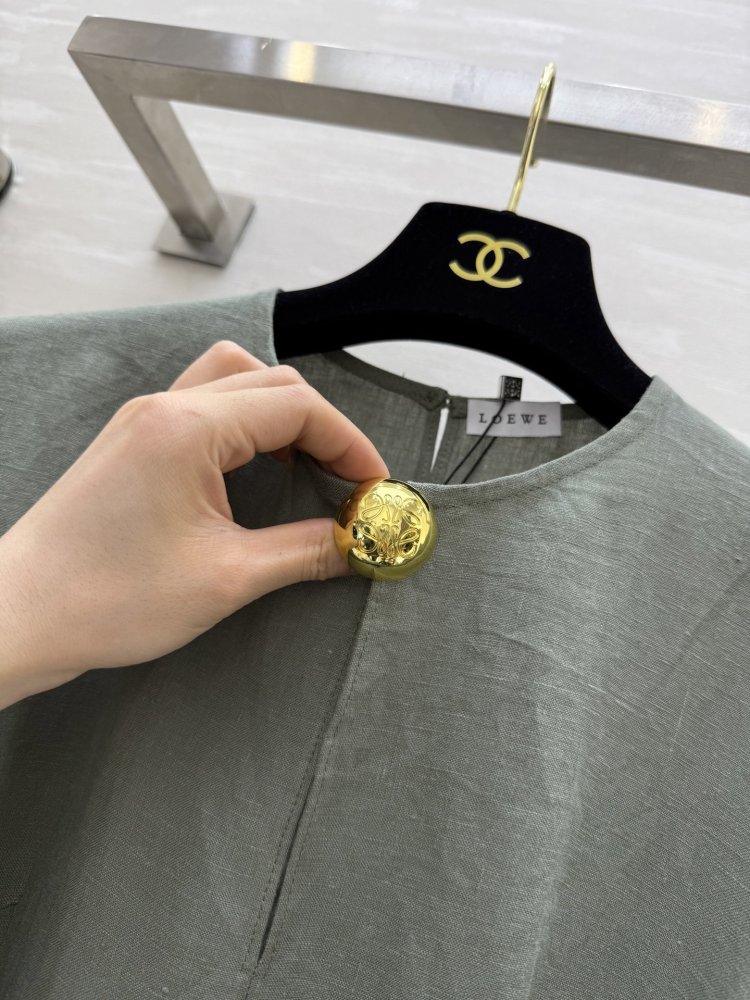 Linseed dress in French style from short sleeves фото 4