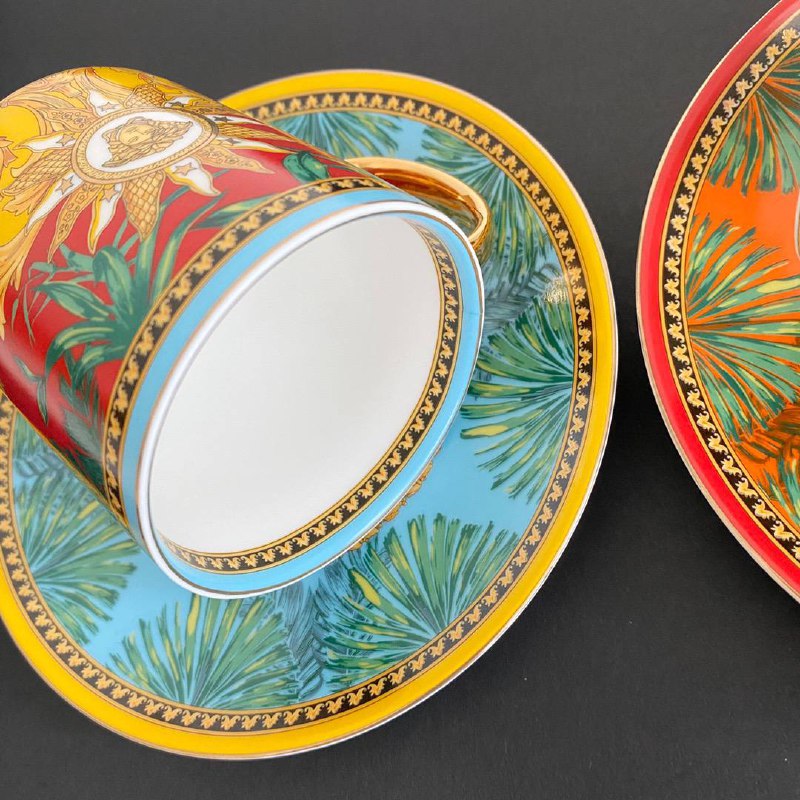 Кавовий набір посуду Color Forest Series з кістяного порцеляни фото 9
