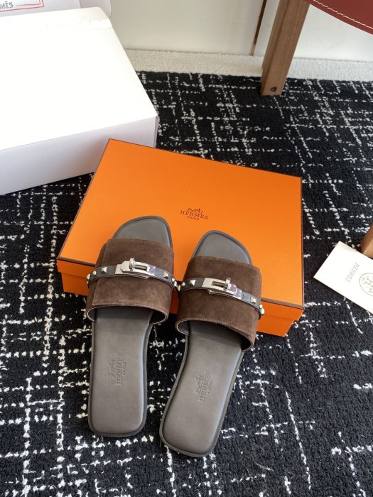 Шлепанцы женские Hermes Kelly фото 4