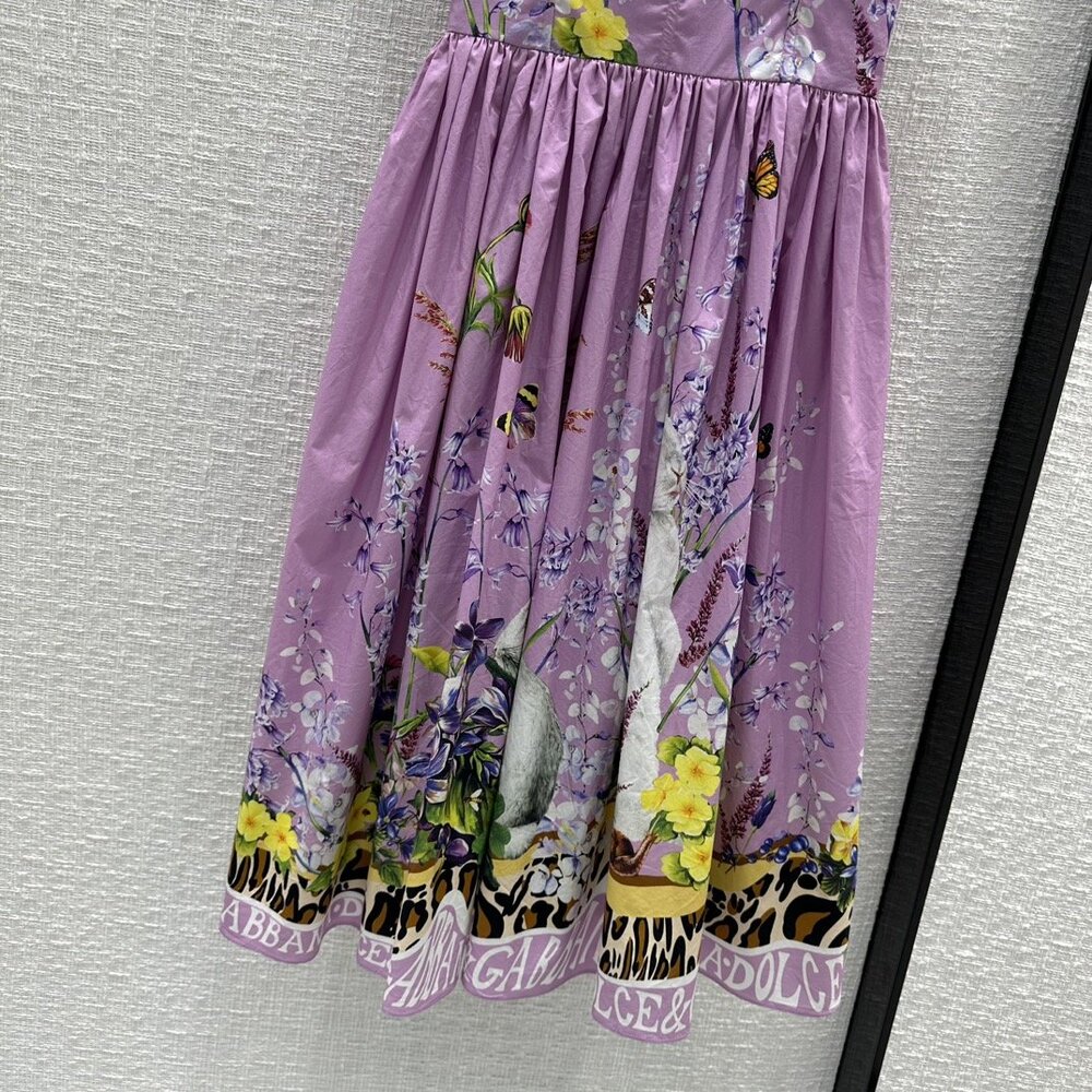 Платье весеннее с цветочным принтом фото 5