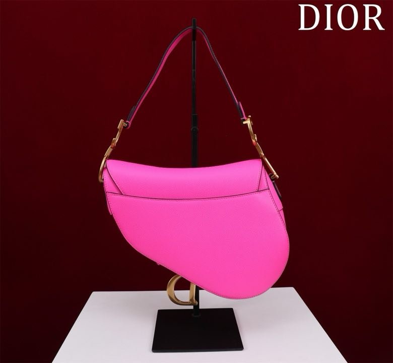 Сумка кожаная Dior Saddle 25 см фото 3