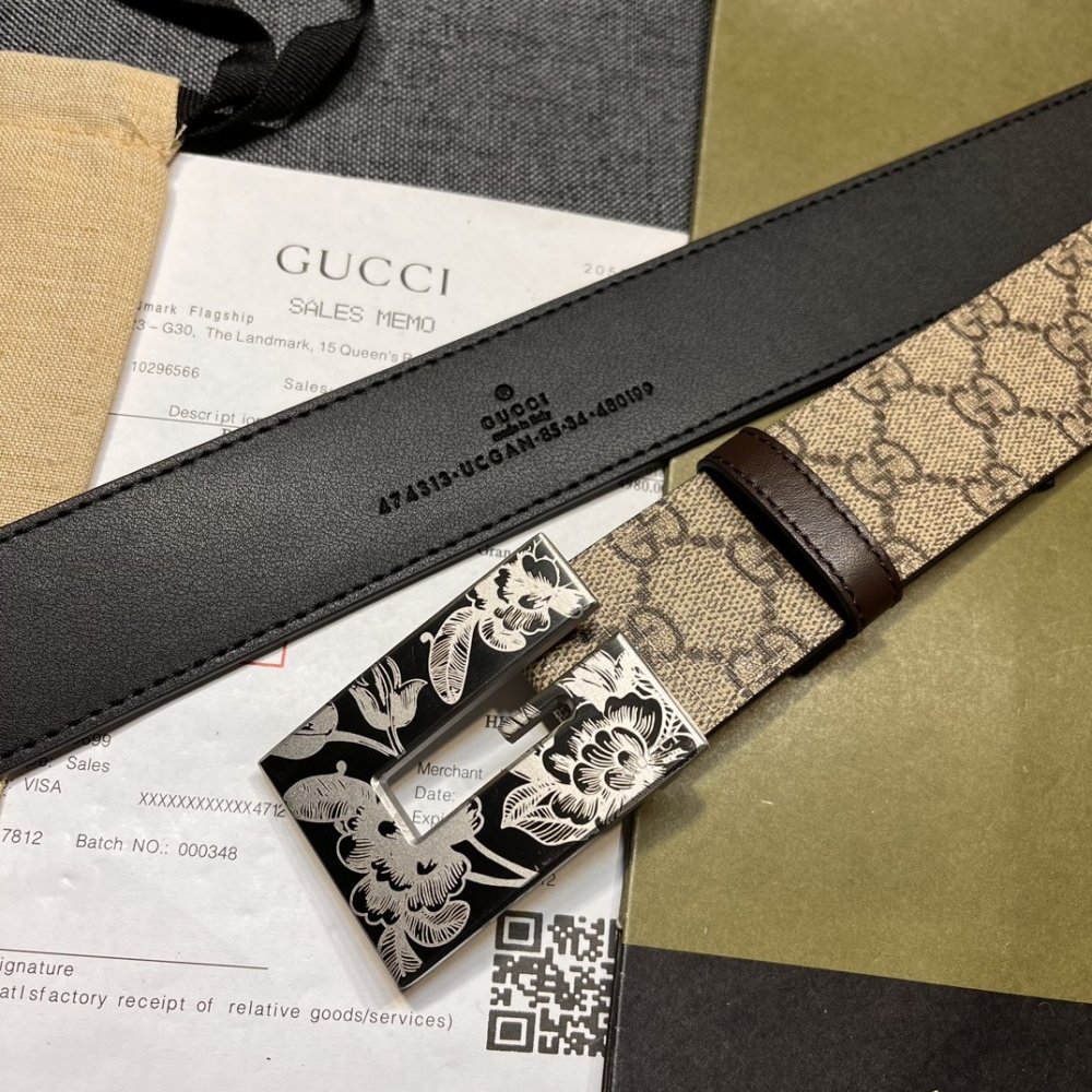 Belt leather 40 mm фото 9