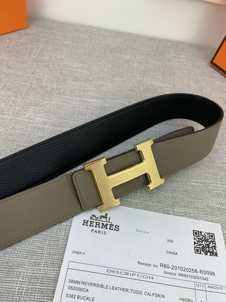 Belt leather 38 mm фото 6