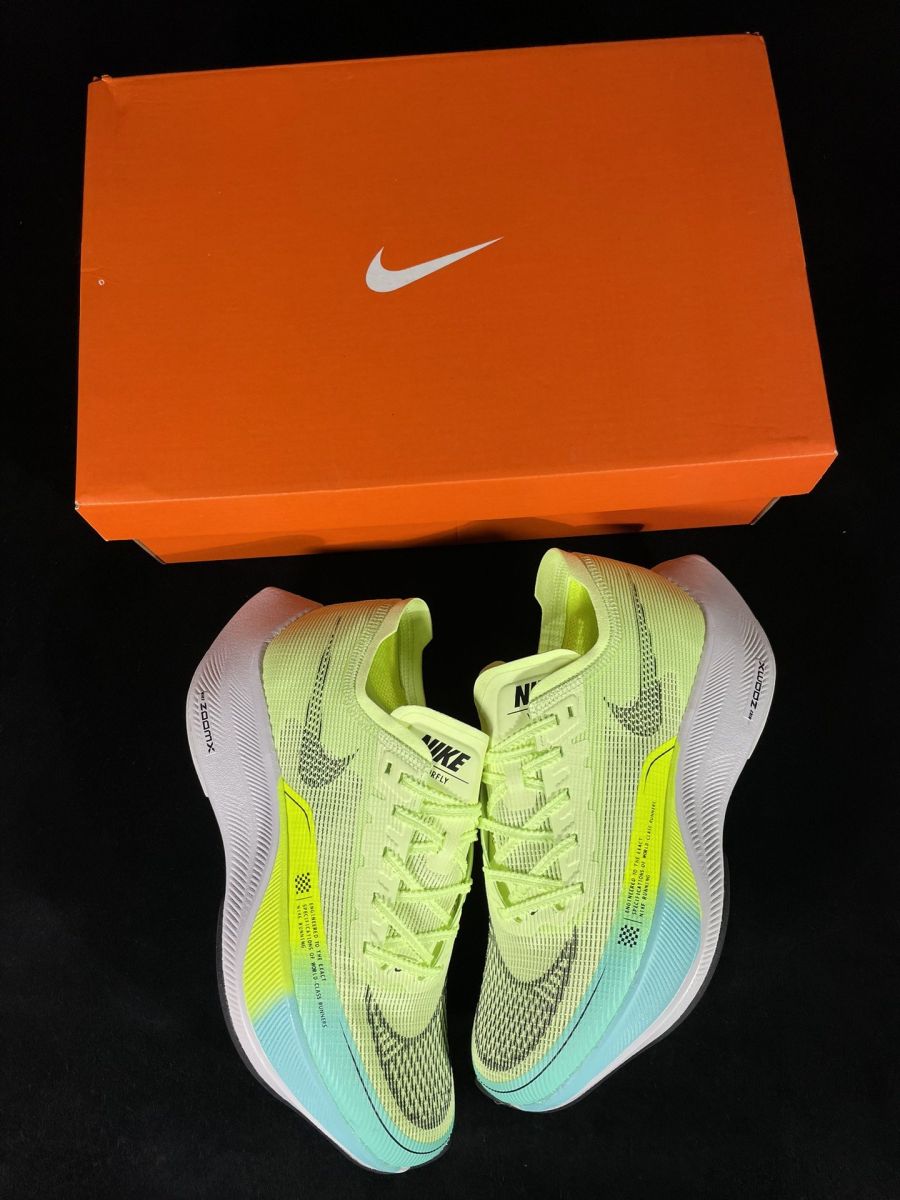 Sneakers ZoomX Vaporfly Next 2 Barely Volt Turquoise CU4123-700 - the size 44.5 фото 5