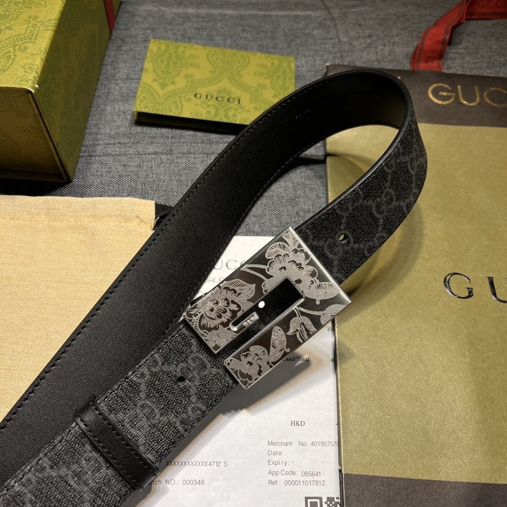 Belt leather 40 mm фото 2