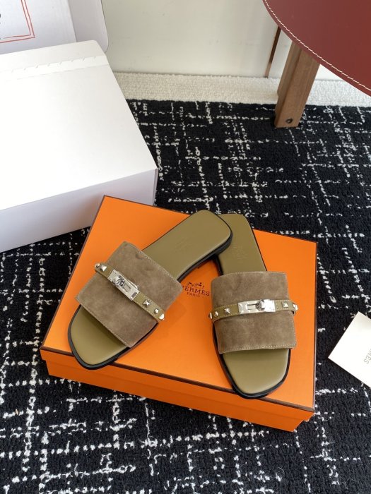 Шльопанці жіночі Hermes Kelly фото 5