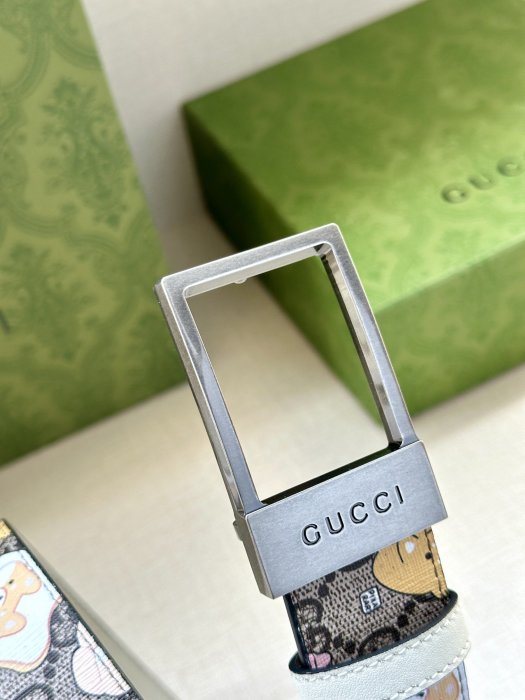 Belt leather 3.8 cm GUCCI GG Marmont фото 3