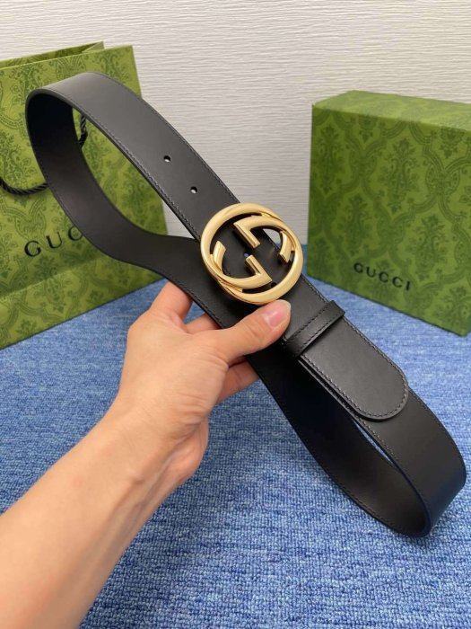 Belt leather Gucci Signature 3.8 cm