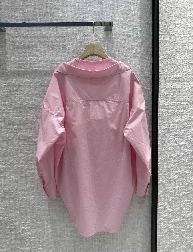 Комплект рубашка с майкой розовый фото 8