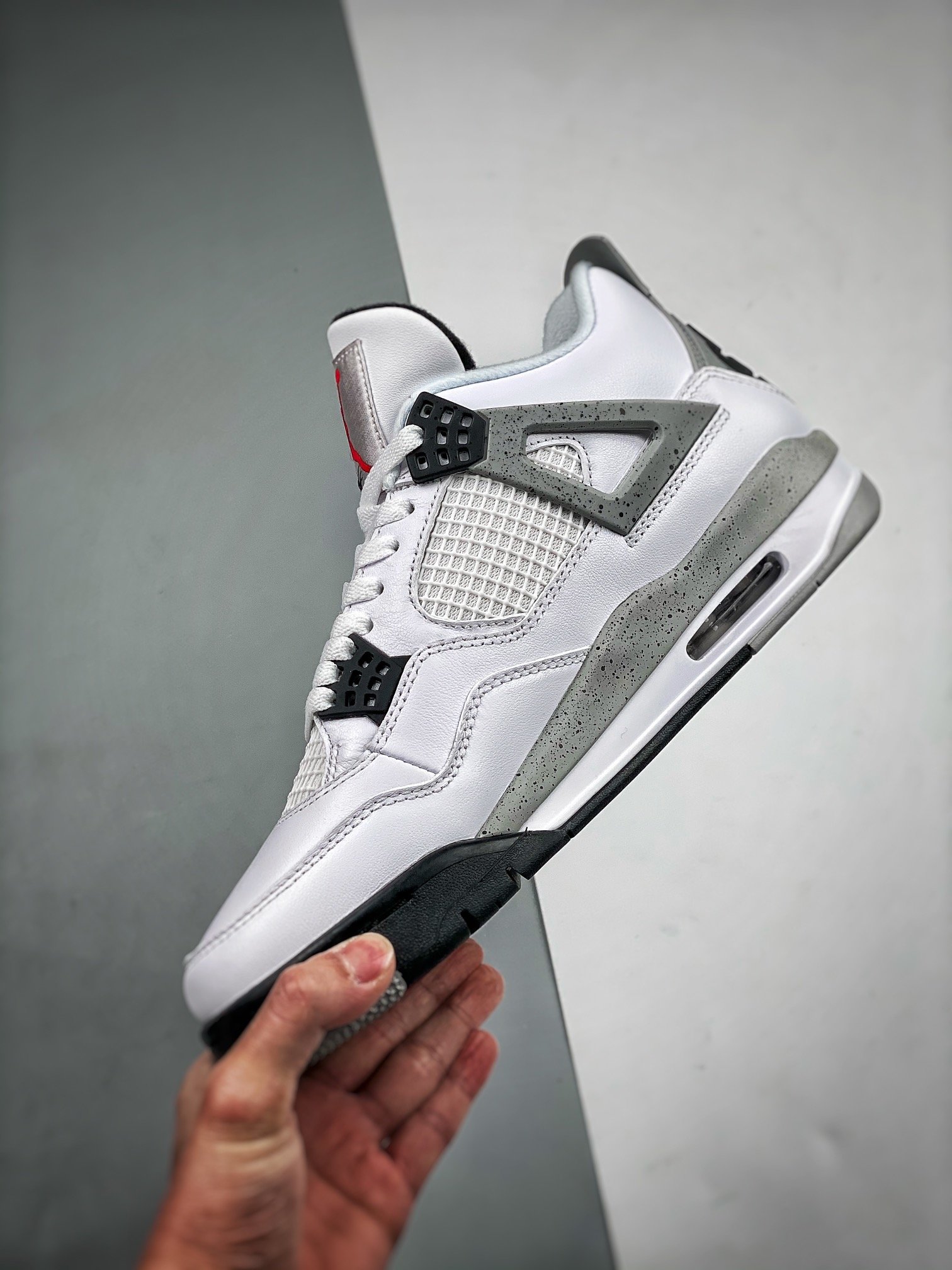 Кроссовки Air Jordan 4 Retro White Cement фото 6