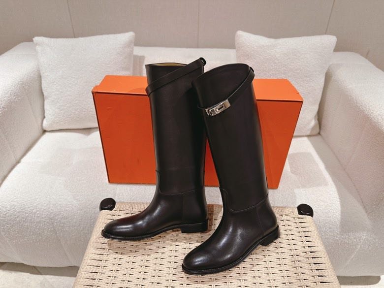 Сапоги женские, кожаные, черные - размер 37 фото 6