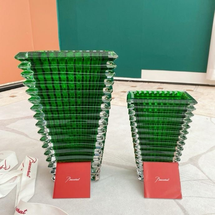 Ваза хрустальная для цветов Бакарат Baccarat Eye Collection 30 см и 20 см