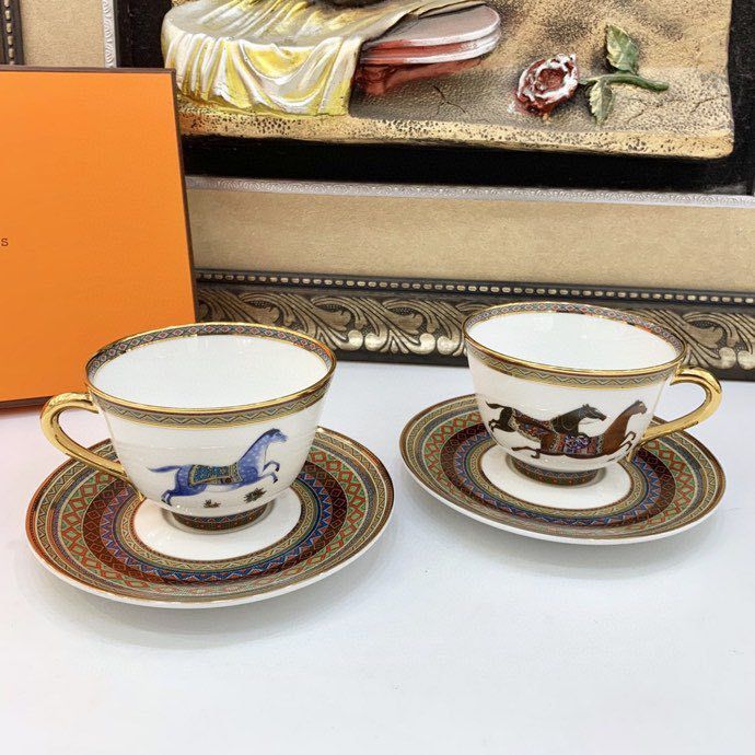 Coffee set on 2 person of bone porcelain Chavel d Orient Series фото 2