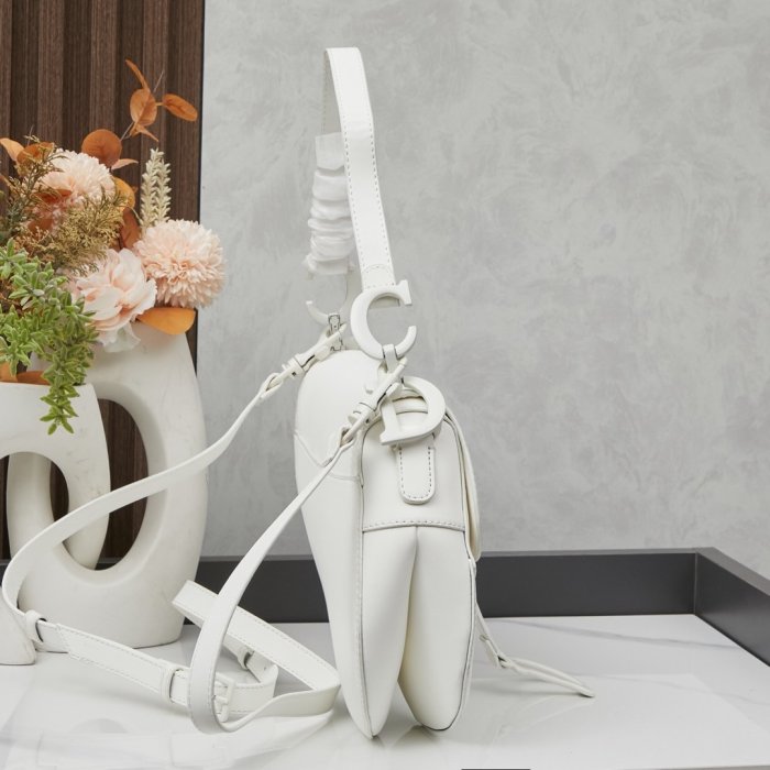 Сумка кожаная женская Dior Saddle 24 см фото 2