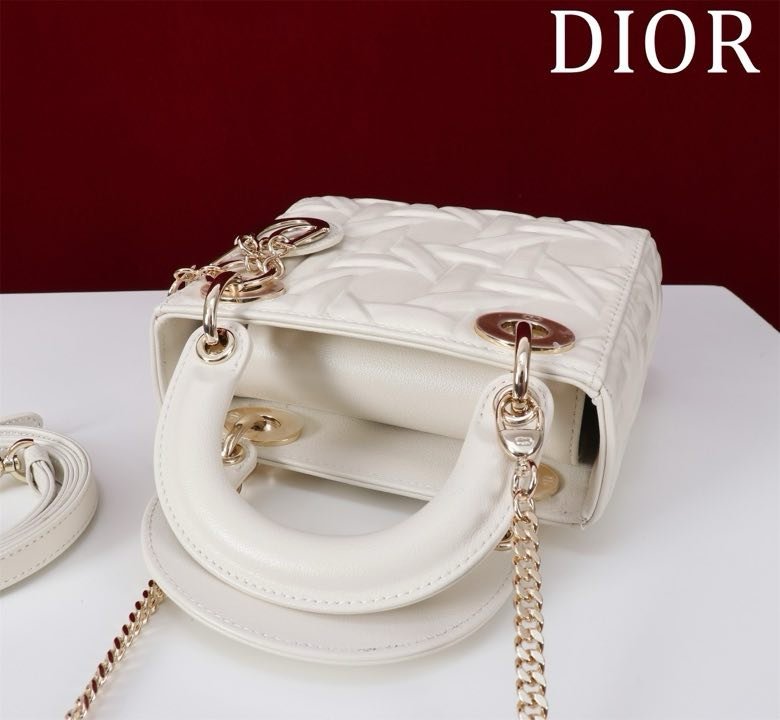 Сумка шкіряна Lady Dior 17 см фото 3