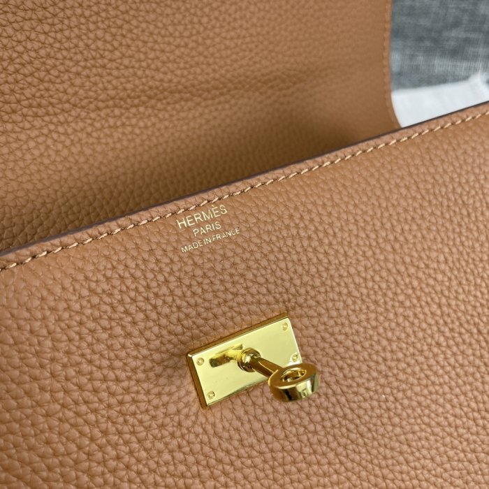 Клатч HERMES Kelly кожаный 24 см фото 6