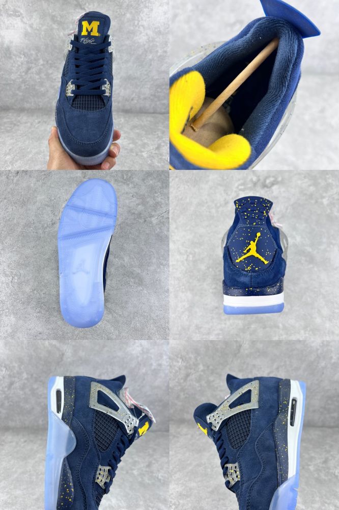 Кроссовки Air Jordan 4 Retro SE University Blue фото 9