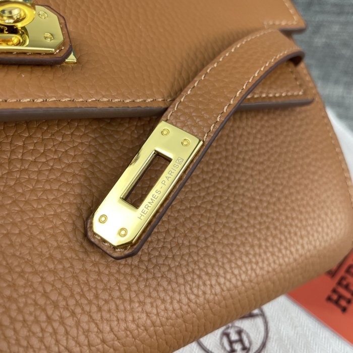 Клатч HERMES Kelly кожаный 24 см фото 4