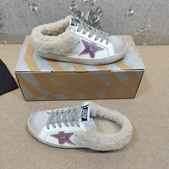 Кроссовки Golden Goose Super Star на меху фото 3