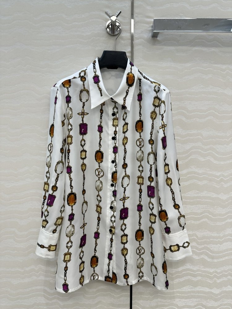 Рубашка шелковая женская