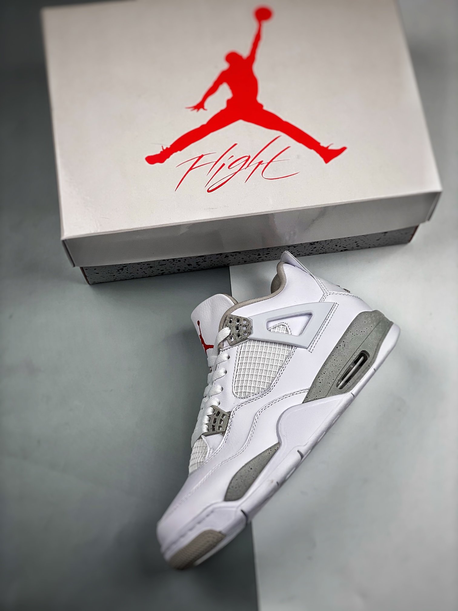 Кросівки Air Jordan 4 Retro Tech White фото 3