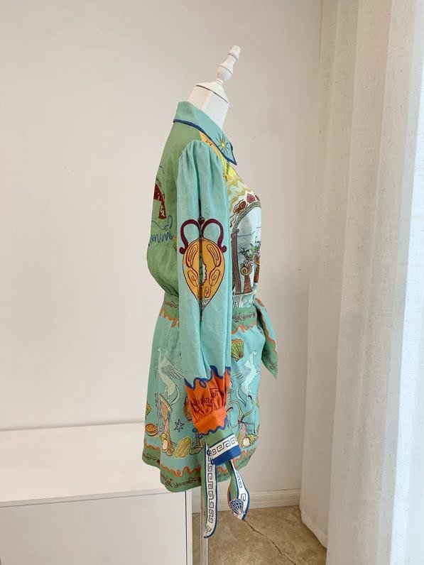 Платье Alemais Linen Color Lobster фото 3