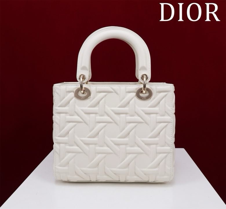 Сумка кожаная Lady Dior 24 см фото 3