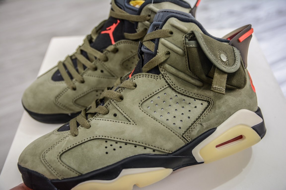 Кроссовки Air Jordan 6 AJ6 Retro Travis Scott - CN1084-200 фото 7