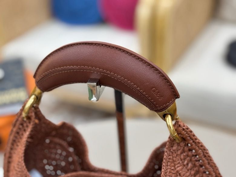 Плетені кругла сумка Chloe The Summer Banana 21 см фото 4