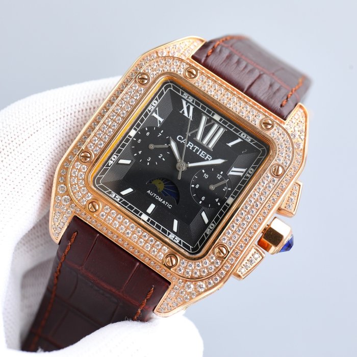 Часы наручные 42 мм Cartier Santos фото 6