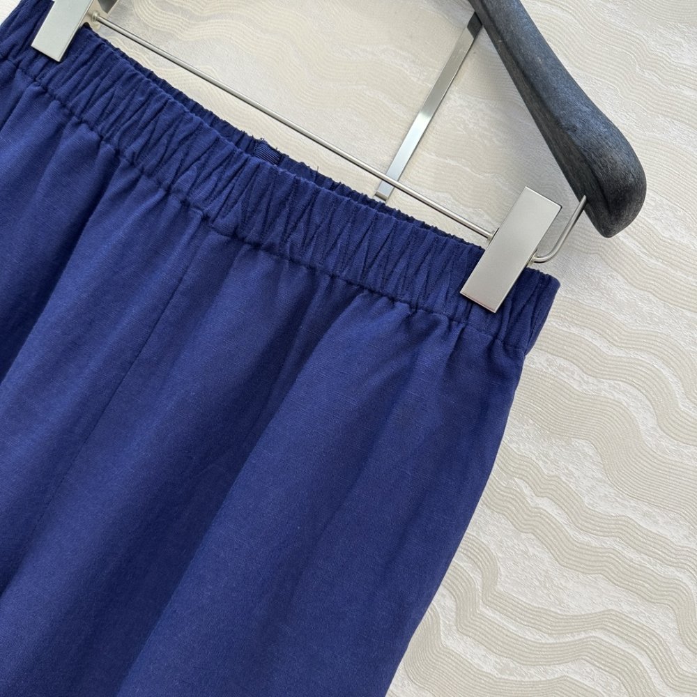 Прямі брюки з льону фото 3