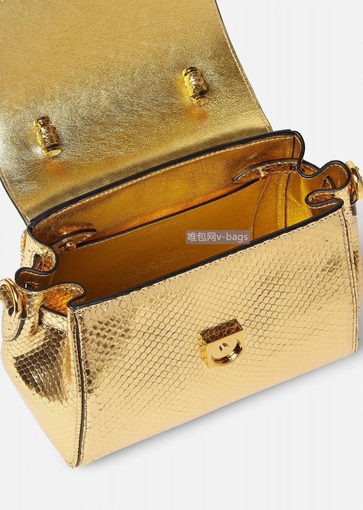 A bag women's gold La Medusa 20 cm фото 4