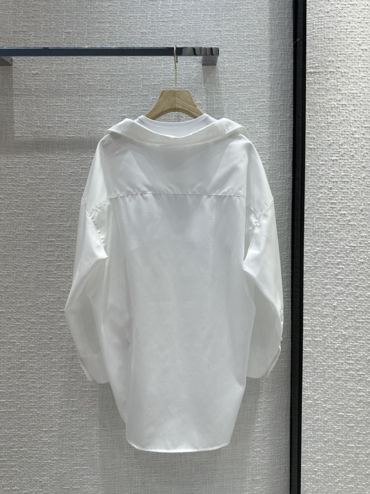 Комплект рубашка с майкой белый фото 9