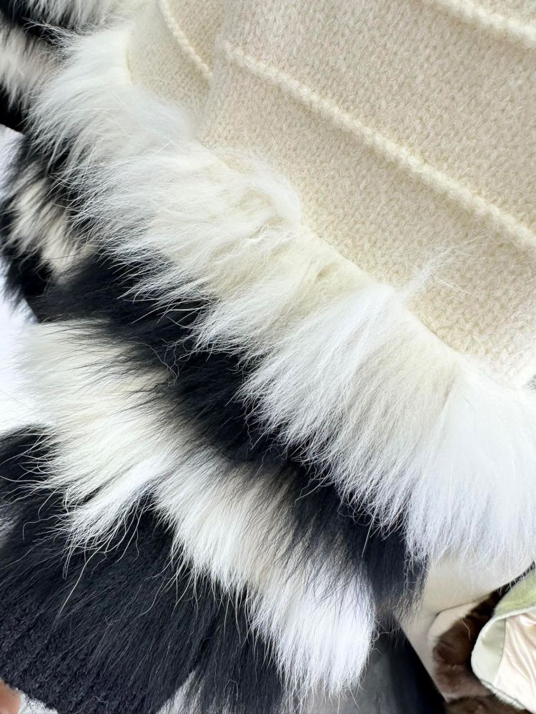 Кашемировий pullover from fox fur фото 8