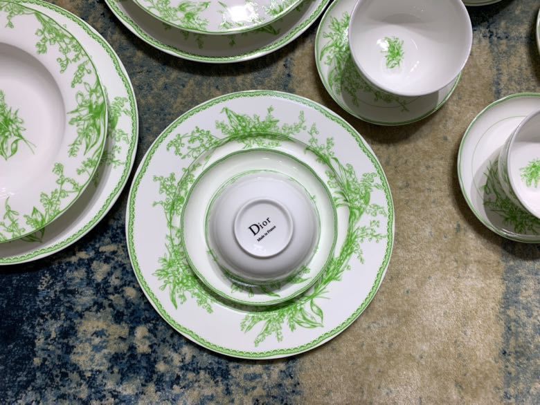 Set crockery of bone porcelain on 8 people (41 subject) Lily of the valley Series фото 6
