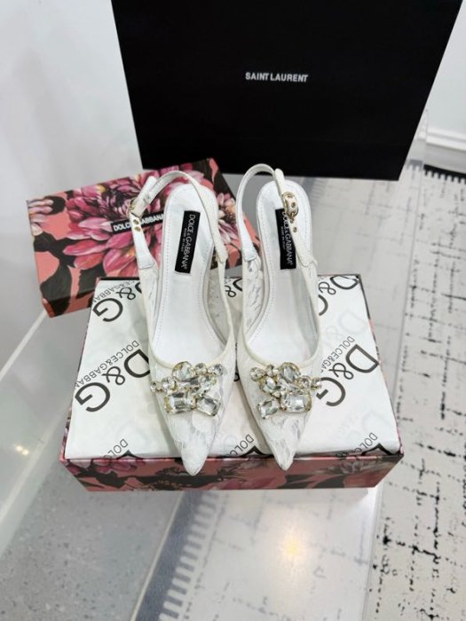 Sandals on high heel