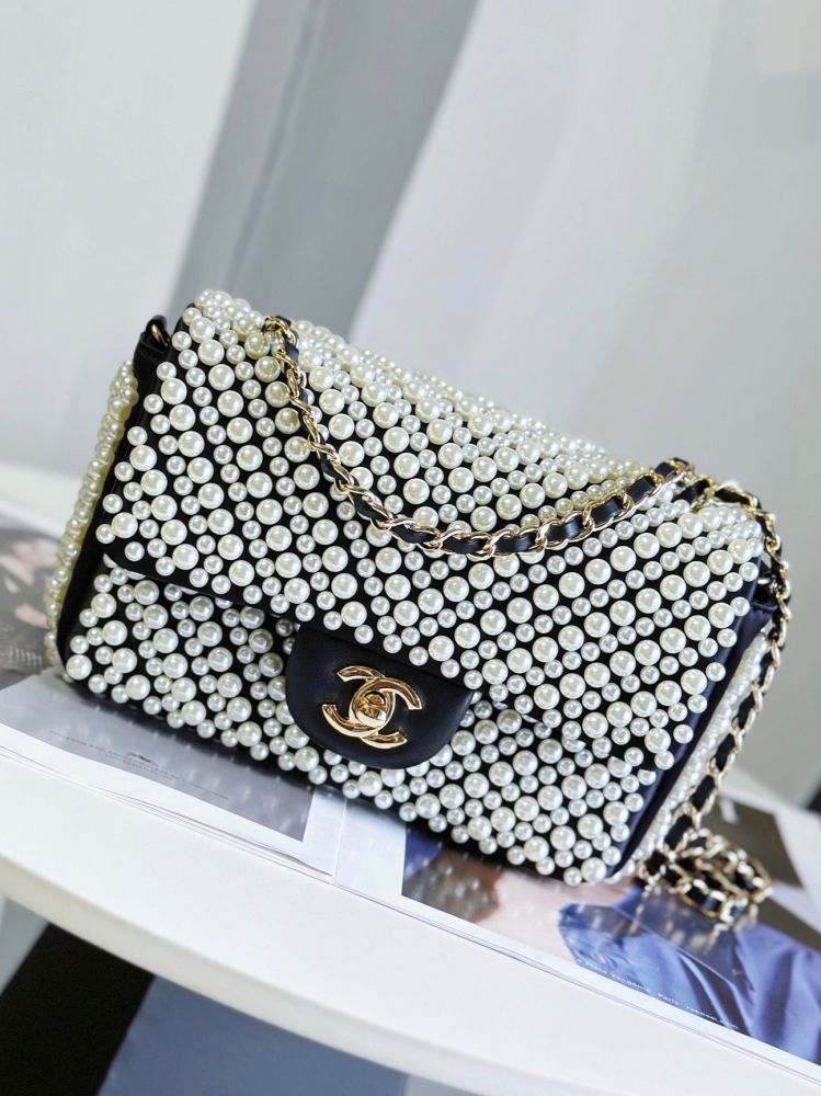 A bag 19S PEARL MINI FLAP BAG фото 2