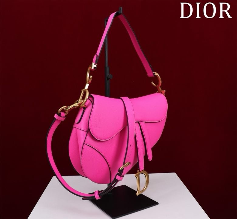 Сумка кожаная Dior Saddle 25 см фото 4